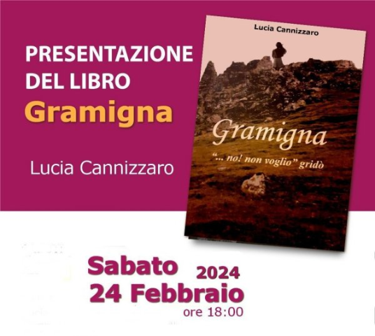Libro " Gramigna" di Lucia Cannizzaro
